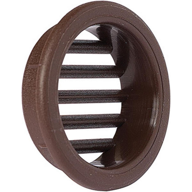 Round Air Vent 32mm Brown for Caravan/Motorhome Nova - UK Camping And Leisure