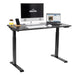 Dellonda Single Motor Adjustable-Height Electric Sit/Stand Desk - Black Desktop Dellonda - UK Camping And Leisure