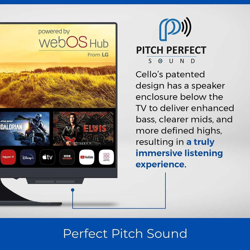 Cello 19" Smart WebOS 12V/230V Traveller TV with Perfect Pitch Cello - UK Camping And Leisure