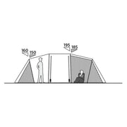 Easy Camp Leka Twin 6 Pole Tent Green 6 Person Easy Camp - UK Camping And Leisure