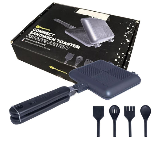 RidgeMonkey Classic Durable Aluminium Non-Stick Sandwich Toaster Granite Edition RidgeMonkey - UK Camping And Leisure