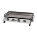 Dellonda 4 Burner Stainless Steel Portable Gas Plancha with Warming Rack 10kW Dellonda - UK Camping And Leisure