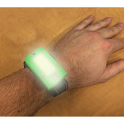 2W COB LED Rechargeable Head Torch Auto Sensor Cycling Front Rear Light Green Sealey - UK Camping And Leisure