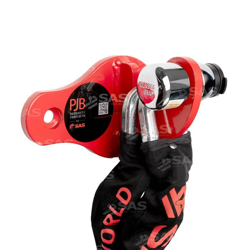 SAS Security Products SAS PJB Untouchable Hook Wall Anchor With Lock And Chain - Main Product Image | UK Camping and Leisure