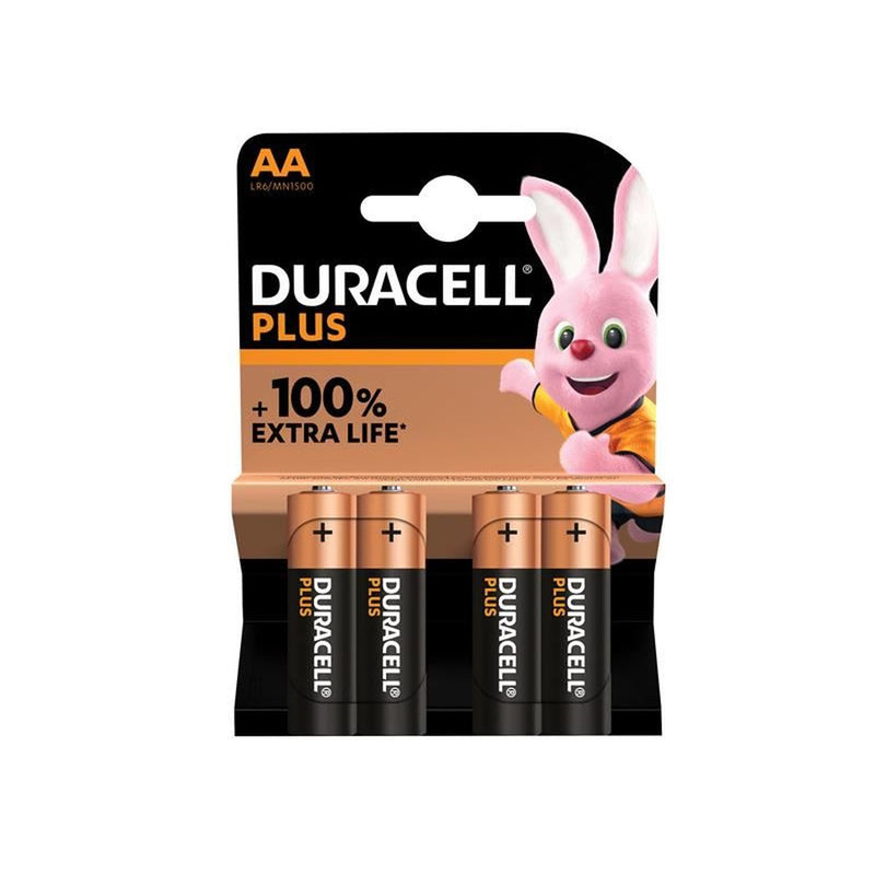 Duracell AA Cell Plus Power +150% Batteries (Pack 4) Duracell - UK Camping And Leisure