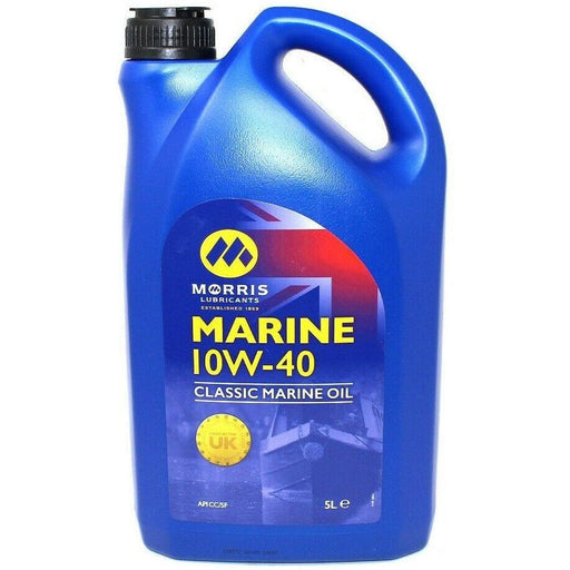 Morris Classic Marine Oil 10W 40 SAE 5L Marine Engine Oil for Classic Boats Morris - UK Camping And Leisure