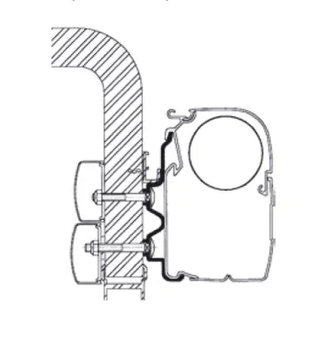 Hymercamp Adapter Serie5- 4.0M UK Camping And Leisure - UK Camping And Leisure