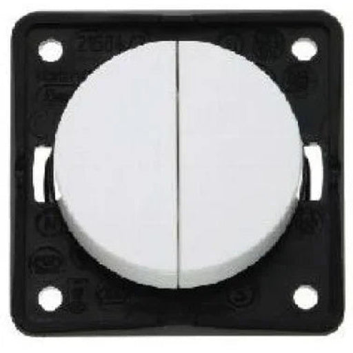 Berker Twin Rocker Switch Whit UK Camping And Leisure - UK Camping And Leisure