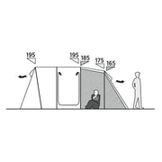 Easy Camp Hamra 5 Pole Tent Blue 5 Person Easy Camp - UK Camping And Leisure