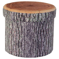 Log design folding seat and storage C0102