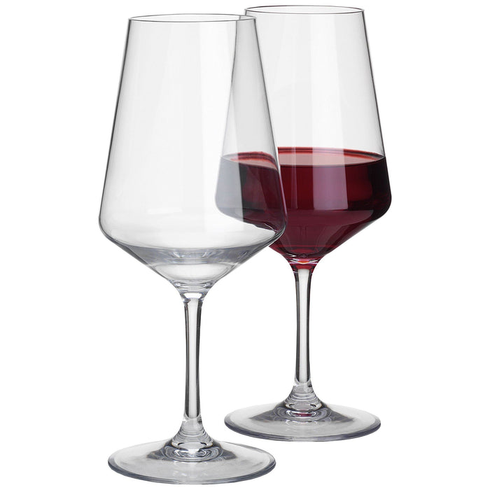 2Pk Savoy Polycarbonate Large Wine Glass SP1747 Flamefield - UK Camping And Leisure