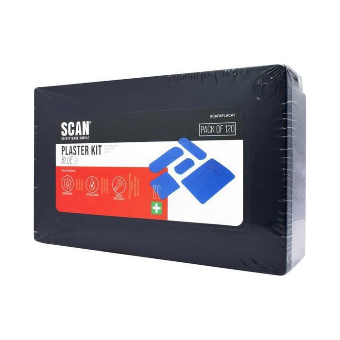 Scan Assorted Hypoallergenic Blue Plasters 120 Scan - UK Camping And Leisure