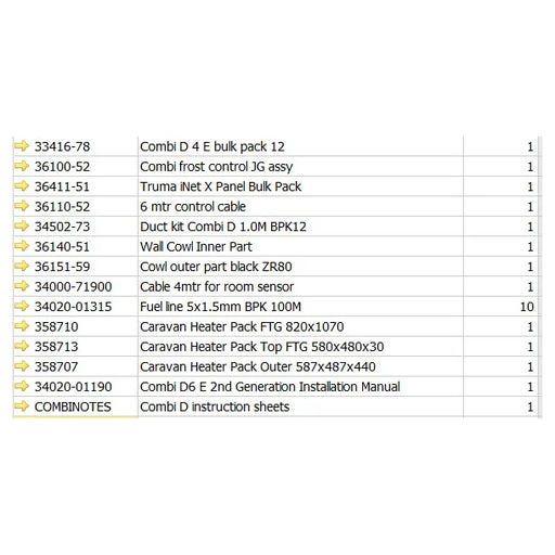 Truma Combi D4E Combination Heater (Diesel, Electrical, Hot Water) Truma - UK Camping And Leisure