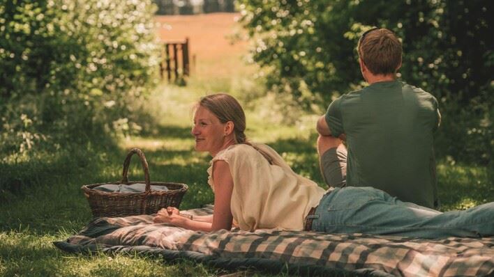 Outwell Camper Lux Double Forest Green Double Sleeping Bag Outwell - UK Camping And Leisure