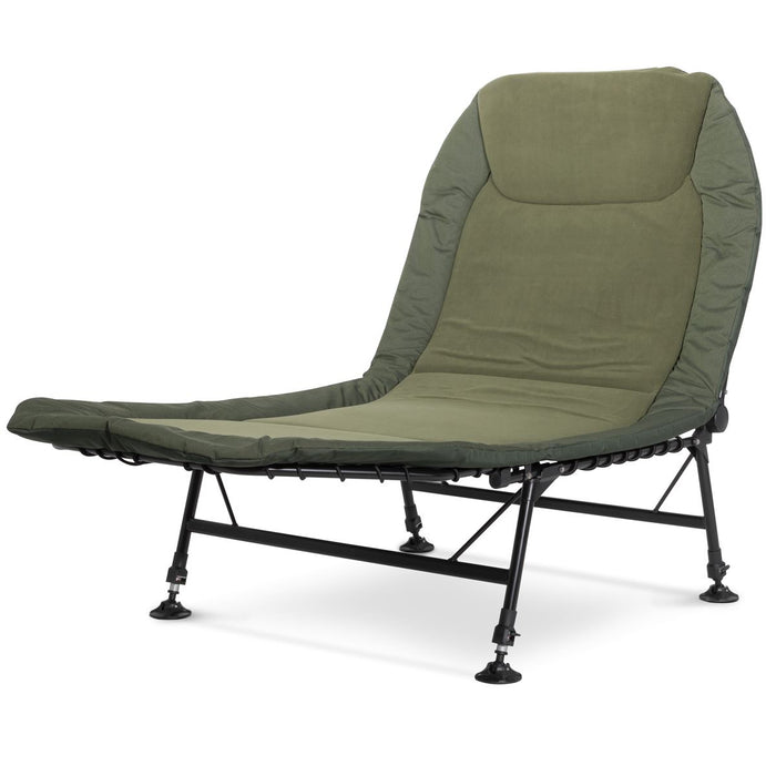 Dellonda Adjustable Bedchair with Fleece Mattress & Pillow DL78 Dellonda - UK Camping And Leisure