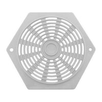 Hexagon Air Vent 2 5/8 White for Caravan/Motorhome