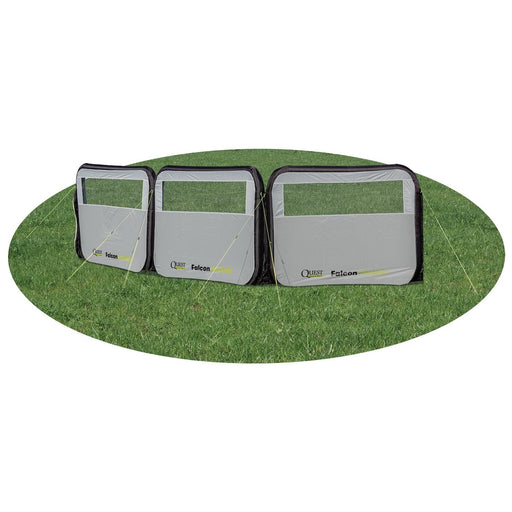 Quest Falcon Pro AirShield 500 Windbreak (3 panels - mid grey) Quest Leisure - UK Camping And Leisure