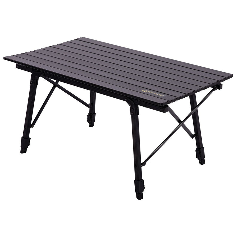 Quest Elite Brenig Slatted Black Camping Table Quest - UK Camping And Leisure
