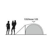 Outwell Cloud 4 Person Two Room Dome Tent 4 Berth inc  Sealed Grounsheet - View 13