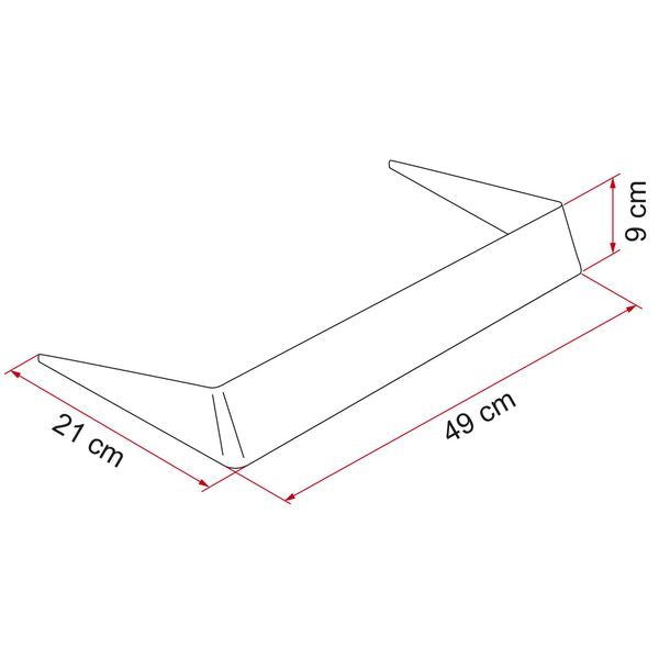 Fiamma Roof Vent Light Spoiler 40 White Motorhome Caravan Campervan 03585-01-