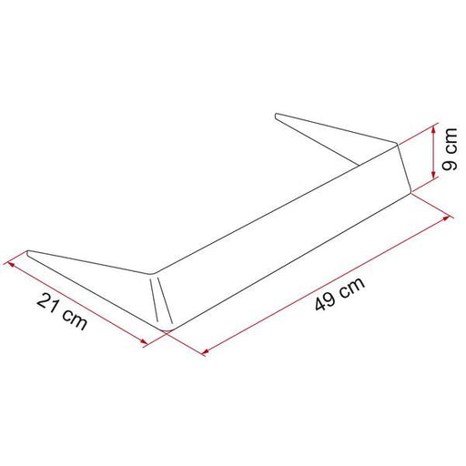 Fiamma Roof Vent Light Spoiler 40 White Motorhome Caravan Campervan 03585-01- - image 2