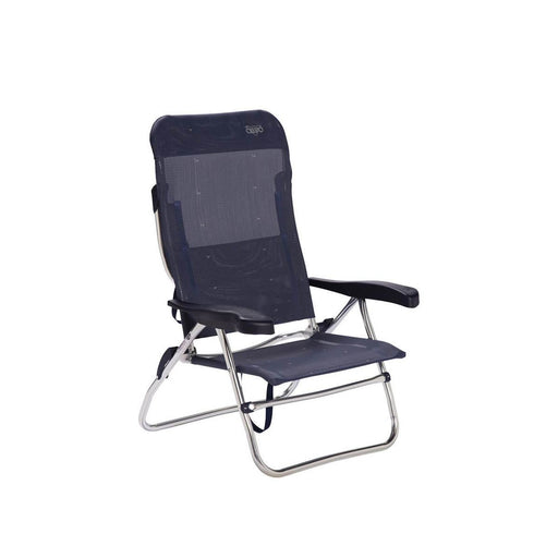 Crespo Beach Chair AL/223 Dark Blue Crespo - UK Camping And Leisure