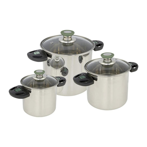 Bo-Camp Cookware Set Elegance Compact 3 RVS Bo-Camp - UK Camping And Leisure