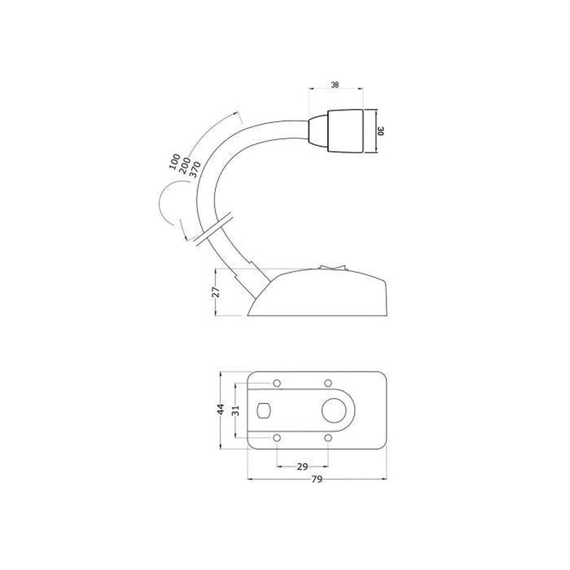 Led Spotlight � Mouse Eco Chrome - 3000K - Image 2 of 2 | UK Camping and Leisure