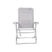 Crespo Beach Chair AL/206 Light Grey Crespo - UK Camping And Leisure