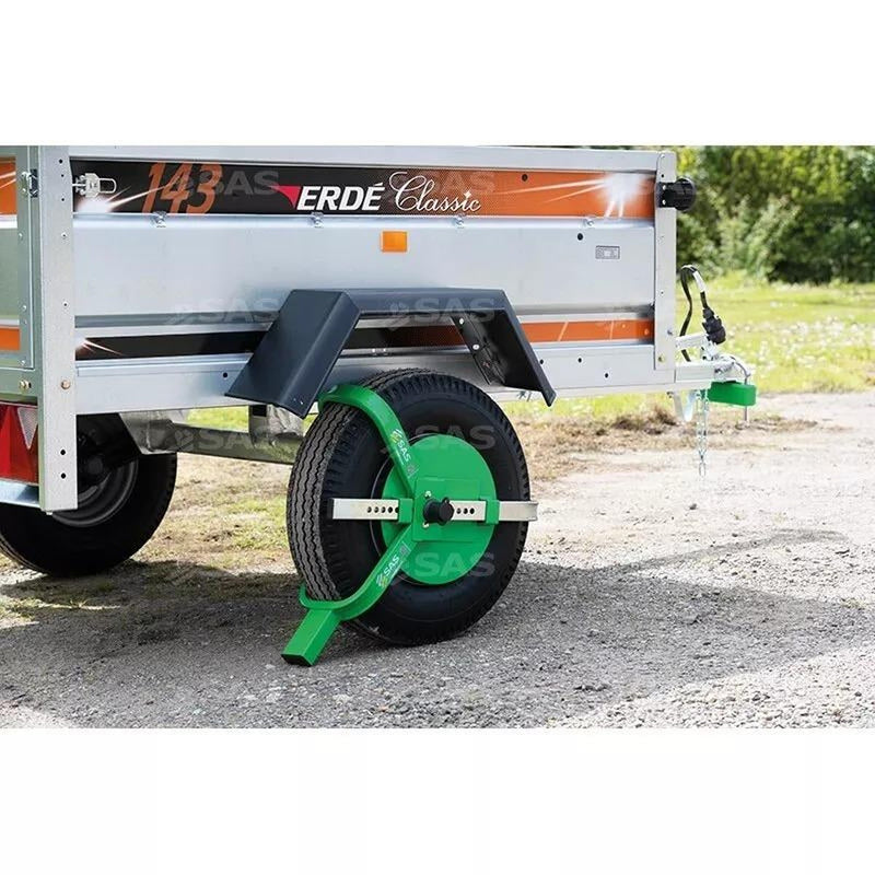 SAS Green Series V3 Compact Wheel Clamp Lightweight Theft Deterrent SAS - UK Camping And Leisure
