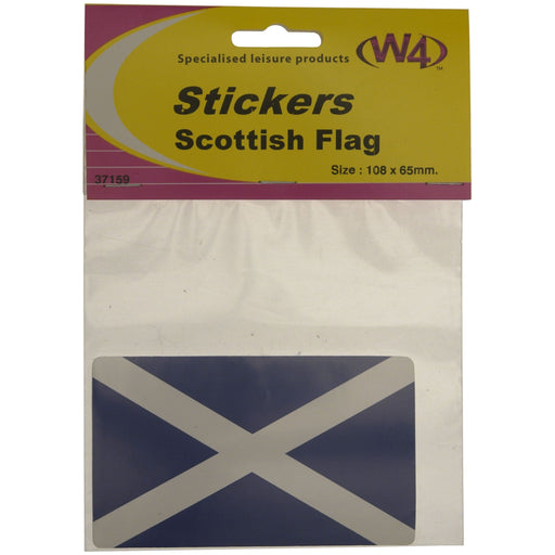 W4 Scotland Flag Medium Rectangular Sticker 37159 W4 - UK Camping And Leisure