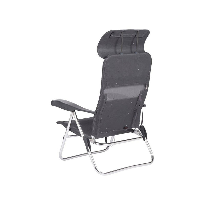 Crespo Beach Chair AL/205 Compact Dark Grey Crespo - UK Camping And Leisure