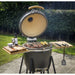 Dellonda Deluxe 22"(56cm) Ceramic Kamado Style BBQ with Wheeled Stand Dellonda - UK Camping And Leisure