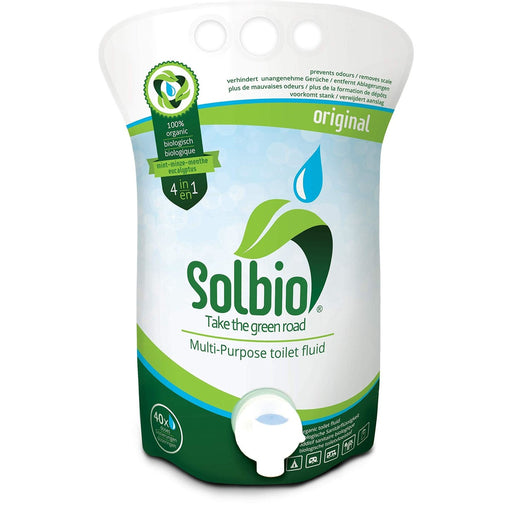 2x Solbio Organic Chemical Toilet Fluid Waste & Flush 1.6L x40 Doses Solbio - UK Camping And Leisure