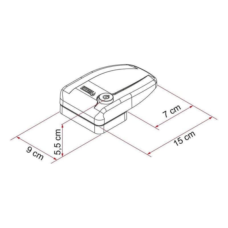 Fiamma Safe Door Frame Blk New 08022-01A Fiamma - UK Camping And Leisure