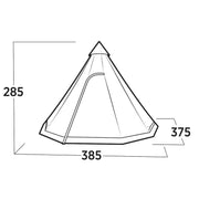 Easy Camp Rands Tipi Tent Dark Sand 8 Person Easy Camp - UK Camping And Leisure