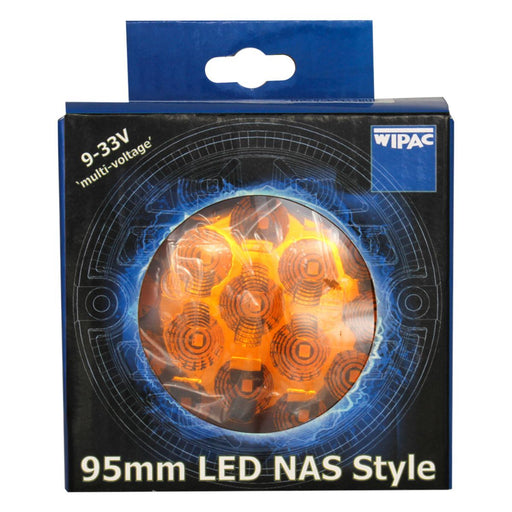 Nas LED Indicator Amber 95mm Stay Safe on the Road with Amber LED Indicators Nas - UK Camping And Leisure