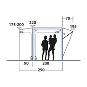Outwell Park PowerAir Driveaway Awning Campervan 175-200cm Low - View 19