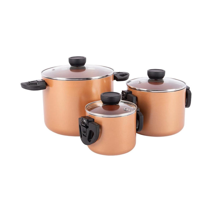 Bo-Camp Industrial Collection Cookware Set Slauson Compact 3 Bo-Camp - UK Camping And Leisure