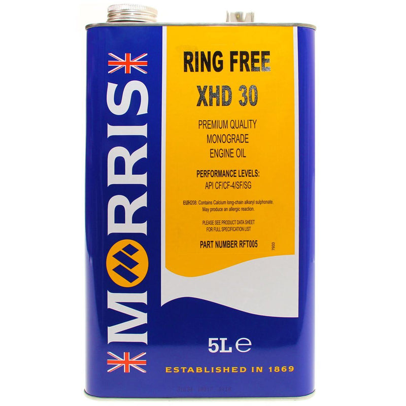Morris Ring Free XHD 30W Monograde Oil High Performance Engine Oil for Diesel Morris - UK Camping And Leisure