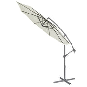 Dellonda Banana Parasol with Cover 3m - Cream DG265 Dellonda - UK Camping And Leisure