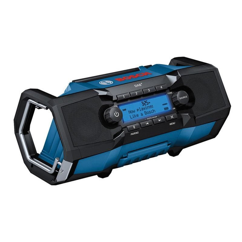 Bosch GPB 18V-2 C Professional Bluetooth DAB+ Radio 240V & Li-ion Bare Unit Bosch - UK Camping And Leisure