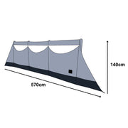 Olpro Inflatable 5.7m Wide Windbreak Charcoal