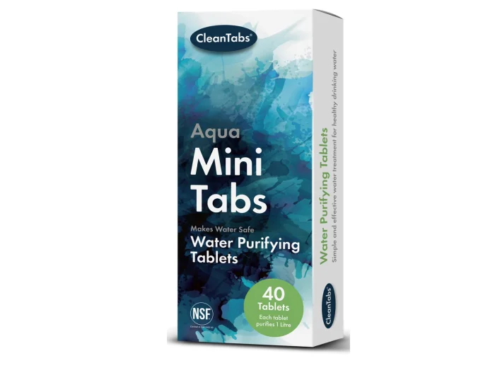 Aqua Clean MINI Water Purification Tablets Box - 40 Tabs Caravan Motorhome Camping