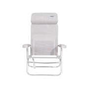 Crespo Beach Chair AL/205 Compact Light Grey Crespo - UK Camping And Leisure
