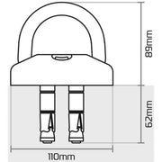 Oxford TaskForce Ground and Wall Anchor Kit for Bikes - View 3