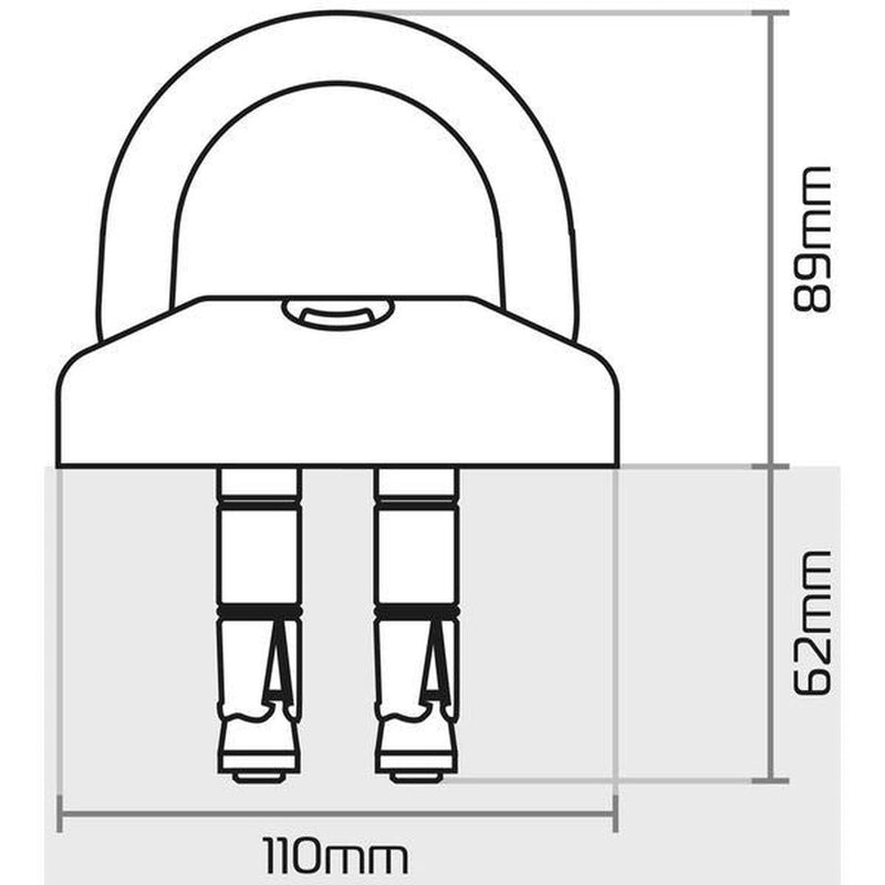 Oxford TaskForce Ground and Wall Anchor Kit for Bikes - View 3
