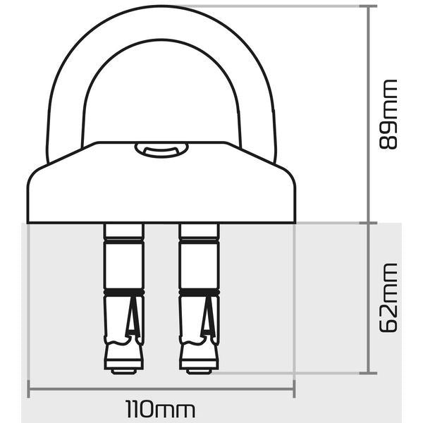 Oxford TaskForce Ground and Wall Anchor Kit for Bikes
