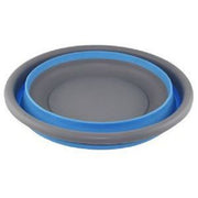Via Mondo Washing Up Bowl Foldable 9Ltr Round Blue/Grey 1165186 Via Mondo - UK Camping And Leisure