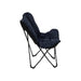 Bo-Camp Industrial Collection Butterfly Chair Himrod Blue Bo-Camp - UK Camping And Leisure